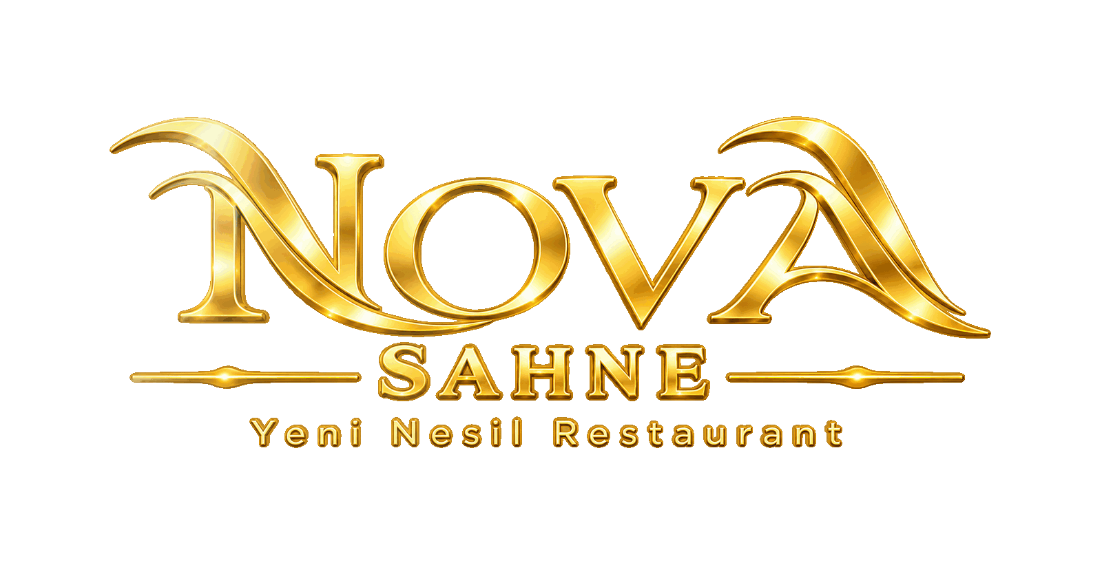 Nova Sahne hareketli altın logo